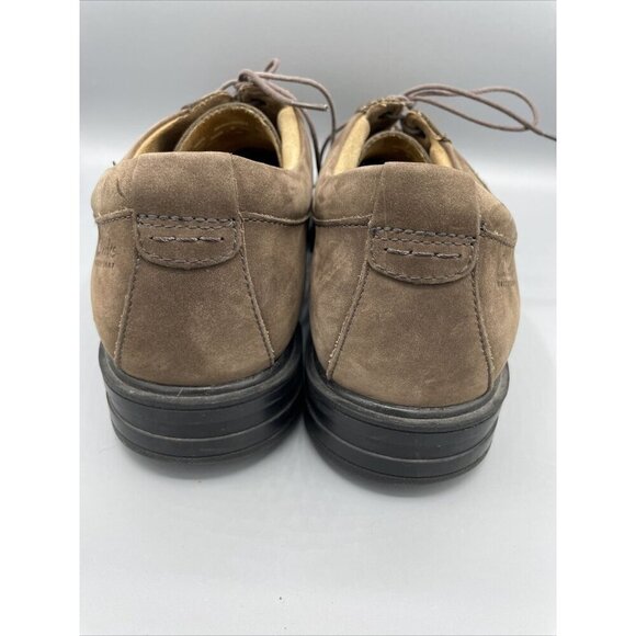 Clarks Mens Shoes 12‎ Brown Suede Waterproof Lace Up Oxfords Dress Casual Office - Picture 4 of 9
